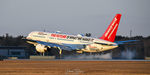 N757HW @ KPSM - Honeywell test bed touches down after making a few passes in the pattern - by Topgunphotography