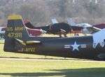 F-AYVZ @ EGST - French registered historic (1947) Navion NAV 4 parked at Elmsett Airfield, Suffolk. - by Chris Holtby