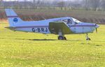 G-BRJV @ EGST - Taxiing for take-off at Elmsett, Airfield. - by Chris Holtby
