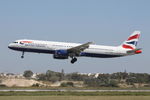 G-EUXI @ LMML - A321 G-EUXI British Airways - by Raymond Zammit