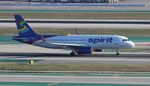 N633NK @ KLAX - NKS A320 blue/white zx LAX-BWI - by Florida Metal