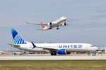 N27256 @ KORD - B38M United Airlines Boeing 737 -8 MAX N27256 UAL1872 SLC-ORD - by Mark Kalfas