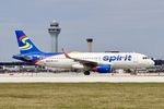 N637NK @ KORD - A320 Spirit Airlines Airbus A320-232 N637NK NKS1354 MCO-ORD - by Mark Kalfas