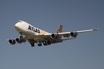 N859GT @ KORD - B748 Atlas Air Boeing 747-87UF N859GT GTI8102 DFW-ORD, landing on 28C ORD during the Solar Eclipse - by Mark Kalfas