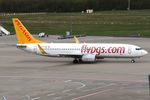 TC-AZP @ EDDK - Pegasus B738 taxying for departure - by FerryPNL