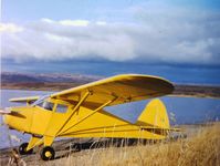 N4338H - Naknek Lake Alaska beach landing. - by Melvin Monsen Sr.