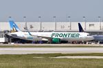 N621FR @ KORD - A21N Frontier Airlines A321-271NX neo N621FR Withelm-the Steller Eider  N621FR FFT81 arriving from MDPC - by Mark Kalfas