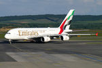 A6-EOE @ LOWW - Emirates Airbus A380 - by Thomas Ramgraber