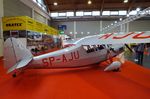 SP-LOT @ EDNY - Rogalski-Wigura-Dzewiecki (Stowarzyszenie Lotnictwa Eksperymentalnego EAA991) RWD-5R replica, marked as 'SP-AJU' to commemorate the transatlantic flight by a single-seat RWD-5bis from Senegal to Brazil in May 1933, at the AERO 2024, Friedrichshafen