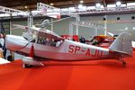 SP-LOT @ EDNY - Rogalski-Wigura-Dzewiecki (Stowarzyszenie Lotnictwa Eksperymentalnego EAA991) RWD-5R replica, marked as 'SP-AJU' to commemorate the transatlantic flight by a single-seat RWD-5bis from Senegal to Brazil in May 1933, at the AERO 2024, Friedrichshafen