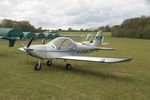 G-CEDX @ EGHP - G-CEDX 2006 Cosmik Aviation Ltd EV-97 TeamEurostar UK Popham 05.05.24 - by PhilR