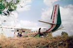 ZS-LMZ @ FASZ - ZS-LMZ 1963 Fokker F27-200 Friendship Comair Skukuza South Africa 1992 (2) - by PhilR