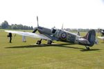 G-AWII @ EGTH - AR501 (G-AWII) 1942 Vickers Supermarine (Westland) Spitfire Vc Shuttleworth Best of British Airshow 12.05.24 (1) - by PhilR