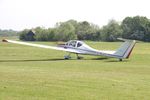 G-BLUV @ EGTH - G-BLUV 1985 Grob G109B Shuttleworth Best of British Airshow 12.05.24 - by PhilR