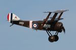 G-BOCK @ EGTH - 'N6290' (G-BOCK) 1980 Northern Aeroplane Sopwith Triplabe replica Shuttleworth Best of British Airshow 12.05.24 (3) - by PhilR