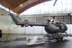 G-CMBM @ EDNY - MBB Bo 105CB-4 (minus main rotor blades) at the AERO 2024, Friedrichshafen - by Ingo Warnecke
