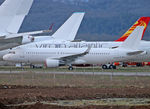 EI-GYY @ LFBT - Stored in all white c/s without titles... For Easyjet Europe - by Shunn311