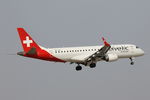 HB-JVN @ LMML - Embraer 190LR HB-JVN Helvetic Airways - by Raymond Zammit
