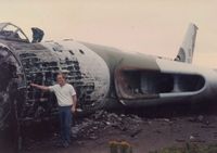 XL392 - Avro Vulcan XL 392 at the fire dump at RAF Valley - by Ian Miles