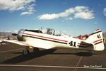 N8540Z @ RTS - On 18 Sept 1994 N8540Z race #41 Mis-behavin collided with N7404C race #5 Big Red at the start of the T-6 race. #41 crashed in a yard killing pilot Ralph Twombley. - by Marc Van Ryssel