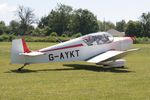 G-AYKT @ EGHP - G-AYKT 1957 SAN Jodel D117Jodel Fly In Popham 02.06.24 (1) - by PhilR