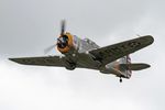 G-CIXJ @ EGSU - 38-210 (NX80FR, G-CIXJ) 1939 Curtiss P-36C Hawk D Day Display Duxford 01.06.24 (2) - by PhilR