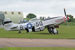 G-MRLL @ EGSU - 44-13521 (I-COLT, G-MRLL) 1944 North American P-51D Mustang 'Marinell' D Day Display Duxford 01.06.24 (3) - by PhilR