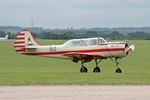 G-CBRW @ EGSU - G-CBRW 1991 Aerostar Yak-52D Day Display Duxford 01.06.24 - by PhilR