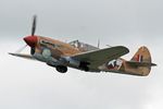 G-CGZP @ EGSU - G-CGZP (41-19841) 1942 Curtiss P-40F Warhawk D Day Display Duxford 01.06.24 (3) - by PhilR
