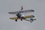 G-IIIY @ EGSU - G-IIIY 1943 Boeing A75N-PT17 Stearman D Day Display Duxford 01.06.24 (2) - by PhilR