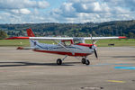 HB-CYF @ LSZG - At Grenchen,. with new paint-scheme