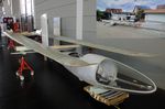 UNKNOWN @ EDNY - Arno Hoffmann Wabenflugzeugbau Spirit of Sabine glider prototype (still incomplete, wings / tailplane dismounted, inset of a photograph by Mr. Hoffmann of completed airframe) at the AERO 2024, Friedrichshafen - by Ingo Warnecke