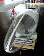 UNKNOWN @ EDNY - Arno Hoffmann Wabenflugzeugbau Spirit of Sabine glider prototype (still incomplete, wings / tailplane dismounted) at the AERO 2024, Friedrichshafen #c - by Ingo Warnecke