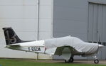 F-GSCM @ EGBK - Parked outside the hangar at Sywell - by Chris Holtby