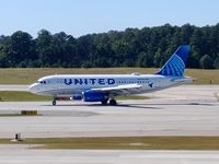 N875UA @ RDU - Beautiful A319 in Evo Blue! - by Ryan Hunt