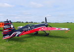 F-HMEL @ EGBK - Parked on the flight line ready for its aerobatic solo at Sywell Airshow 2024 - by Chris Holtby