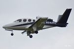 N542VJ @ EBBR - On final approach at Brussels Airport. - by Jef Pets
