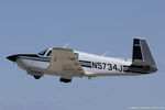 N5734J @ KOSH - Mooney M20J 201  C/N 24-1442, N5734J - by Dariusz Jezewski www.FotoDj.com