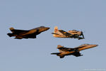 N65164 @ KOSH - The US Navy F-35C Lightning II and EA-18G Growler Demonstration Teams formation with an AD-5 Skyraider in US N - by Dariusz Jezewski www.FotoDj.com
