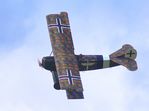 SE-XVO @ EGBK - Mikael Carlson 2010 built replica Fokker D.VII performing at Sywell Airshow 2024 - by Chris Holtby
