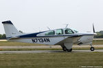 N7134N @ KOSH - Beech E33 Bonanza  C/N CD-1138, N7134N