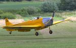 G-AKPF @ EGTH - Landing at Old Warden Airfield after practice display circuit for the Festival of Flight Airshow 2024 - by Chris Holtby