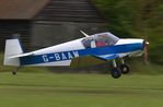 G-BAAW @ EGTH - Taking off from Old Warden, Bedfordshire - by Chris Holtby