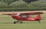 G-SVAS @ EGTH - Shuttleworth resident taxiing to park for the Festival of Flight Airshow at Old Warden - by Chris Holtby
