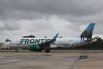 N312FR @ KRSW - Frontier Flight 1543 pushes back from the gate at Southwest Florida International Airport prior to flight to Cleveland-Hopkins International Airport - by Suncoast Spotter