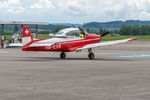 HB-ESB @ LSZG - Preparing departure at Grenchen