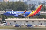 N498WN @ KFLL - SWA 737 zx RDU-FLL - by Florida Metal