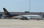 N301UP @ KRFD - Boeing 767-34(AF) - by Mark Pasqualino