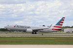 N316SE @ KRSW - American Flight 1929 departs Runway 24 at Southwest Florida International Airport enroute to Chicago-O’Hare International Airport - by Suncoast Spotter