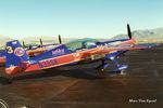 N35SK @ RTS - Reno Air Races in Sept 1996. Pictured this one of the four Extra's used by The Northern Lights aerobatic team. - by Marc Van Ryssel